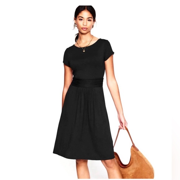 Boden Amelie Jersey Navy Midi Dress size 6L - Picture 3 of 9